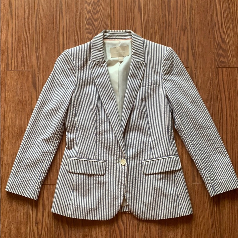 Banana Republic striped blazer